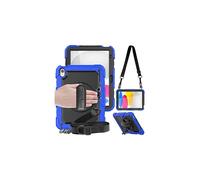TECHGEAR UTILITY Case fits Apple iPad (A16) 11th & 10th Generation, iPad 11" 2025 / iPad 10.9" 2022 Tough Rugged HEAVY DUTY Armour Shockproof Case 360 Rotating Stand, Hand & Shoulder Strap - Blue