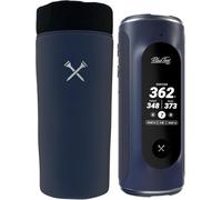 Blue Tees Golf GPS Case Compatible with Player+ GPS Speaker - Soft Carrying Protective Case with Drawstring Closure & Metal Cord Lock, Equipped with Carabiner Clip (Case Only) (Navy)