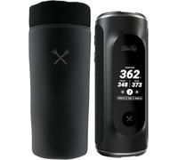 Blue Tees Golf GPS Case Compatible with Player+ GPS Speaker - Soft Carrying Protective Case with Drawstring Closure & Metal Cord Lock, Equipped with Carabiner Clip (Case Only) (Black)