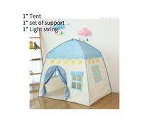 (Blue) Tent Play Childrens House Outdoor Princess Castle Interesting Durable Material
