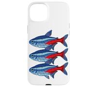 Blue Tetra Paracheirodon innesi Freshwater Aquarium Case for iPhone 15 Plus