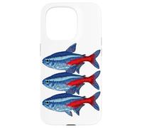 Blue Tetra Paracheirodon innesi Freshwater Aquarium Case for iPhone 15 Pro