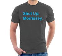 Blue Text Shut Up Morrissey Men's T-Shirt