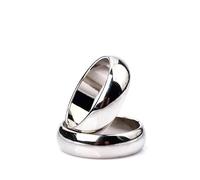 blue-ther 1 pcs Silver Cambered PK Ring Magnetic Ring PK Ring Magic Show Magic Props Magic Tricks (19mm)