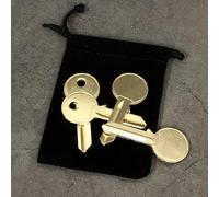 blue-ther Keymaster Magic Tricks Moving Hole on Key Close Up Illusions Mentalism Comedy Props