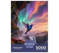 Blue-throated Hummingbird 1000pc Jigsaw Puzzle Challenging Puzzle For Teens Logic And Patience Bird Great Wall Display 38x26cm/1000pcs