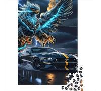 Blue Thunder Eagle Jigsaw Puzzle for Adults 1000 Piece Jigsaw Puzzle Sports Car Focus Gift Family 52x38cm/1000pcs
