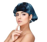 Blue Thunder Storm Dragon Satin Bonnet Silk Bonnet for Sleeping, Double Layer Adjustable Elastic Hair Bonnet Night Sleep Cap for Women Curly Hair