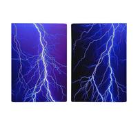 Blue Thunder Storm Travel Passport Wallet Credit Card Holder Cover Case Protector