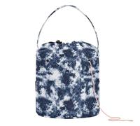 Blue Tie Dye Crochet Bags Knitting Project Bags Portable Storage Bags for Knit Crochet Crochet Project