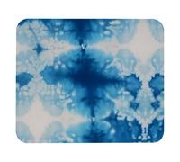 Blue Tie Dye Pattern03-12 Office & School Mouse Mat, Jersey Fabric Mouse Pad with Non-Slip Rubber Base