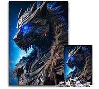 Blue Tiger Warrior 1000-Piece Jigsaw Puzzle Puzzles for Adults Brain Challenge Gift, Educational Activity for Teenagers 50x75CM/19.68x29.52inch