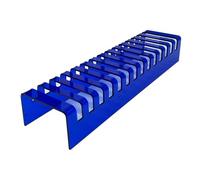 Blue Tile Display Rack - 14-Compartment Ceramic Sample Stand for Showroom & Retail Store No Installation Required Perfect for Suppliers and Merchants.