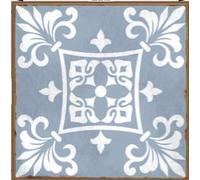 Blue Tile Stickers Victorian Morrocan Modern Retro self Adhesive wall Art Decor transfers- Bathroom backsplash Kitchen splashbacks Floral Decals Peel and Stick (Blue 1, 4 inch) Pack of 10
