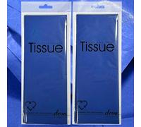 Blue Tissue | 8 Sheets, Each 50x70cm | 2 Packs, Each with 4 Sheets Premium Quality Tissue | Biodegradable Packaging | Ideal for Gift Wrapping and Crafting