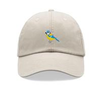 Blue Tit Baseball Cap Vintage Washed Unisex Dad Hat Adjustable Bird Stone