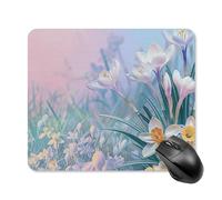 Blue to Peach Gradient Mouse Pad Square Laptop Mouse Mat Cute Computer Mousepad Keyboard Pad Non-Slip Desk Pads for Gaming Office Work Home 25 * 30cm