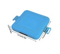 Blue Toasted Sandwich Maker Machine Microwavable Waffle Maker Microwave Oven Toastie