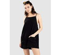 Blue Tomato Short Linen Overall plaid black M