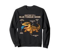 Blue Tongue Skink Anatomy Of A Blue Tongue Skink Sweatshirt
