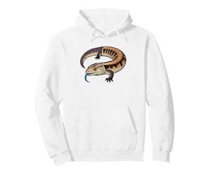 Blue Tongue Skink Scientific Anatomy Illustration Reptile Pullover Hoodie