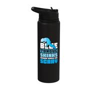 Blue Tongue Skinks Because - Blue Tongue Skink Stainless Steel Insulated Water Bottle