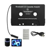 Blue-tooth Casseette Adapter - Wireless Tape Audio Link, Smart Car Stereo Converter | Portable Music Receiver, High-Fidelity Streaming Deck For Handsfree Mobile Calls Vehicle Sound Playback