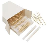 BLUE TOP Wood Bamboo Individually Cello Wrapped Toothpicks 2.5Inch Pack 1000 High-Class Appetizer Picks Sturdy Food Pick for Appetizers Cocktails Fruit Olive Picks.