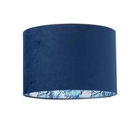 Blue Toucan Design Velvet Easy Fit Ceiling Pendant Lightshade or Table Lamp Shade, Diameter 30cm