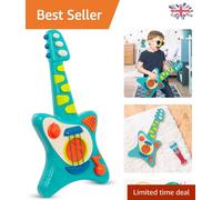 Blue Toy Guitar for Mini Musicians - Encourages Creativity & Coordination