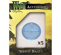 Blue Translucent bases 40mm 5 pack WYR0053 MALIFAUX Wyrd miniatures table top games