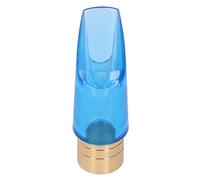 Blue Transparent ABS Saxophone Mouthpiece, Ideal Replacement for Bb Alto and Tenor Saxophone, Enhanced Music Effect, Easy to Install and Carry