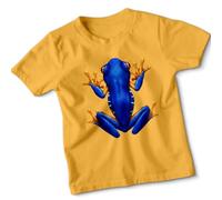 Blue Tree Frog Frogs Animals Unisex Kids T-Shirt Wildlife Amphibian Tee 5-6 Years
