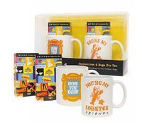 Blue Tree Mugs & Cappuccino Friends Gifts for Women - Two Cappuccino Sachets Mix 19g & Two 11oz Playful Ceramic Mugs. Friends TV Show Gifts for Stocking Fillers, Christmas Gifts, for Movie Lovers