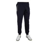 Blue Trousers Stylish Polyester Viscose Elastane, male, Emporio Armani EA7, Slim-fit Trousers, Blue, XL, Trousers XL