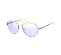 (blue, TU) Gafa De Sol De Metal Con Forma Ovalada Cv100s Mujer