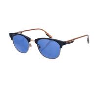 (blue, TU) Gafa De Sol De Metal Y Acetato Con Forma Rectangular Cv301s Unisex