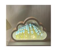 (blue) Tulip Lamp Tulip Mirror Night Light, Led Tulip Night Light Cloud Lamp Lamp Mirror Flower Lamp Two-in-one-2023shiyi