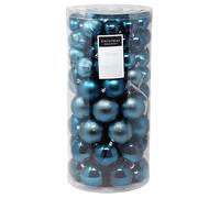 Blue Turquoise Christmas Tree Baubles - 100 Piece Set - Bulk Buy Value