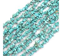 Blue Turquoise Howlite Gemstone Chips 5-8mm Beads for Jewelry Making Stone Beads Bracelets 32 inches