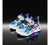 (blue, twenty three) 2024 Altman Light-Up Cartoon Sports Shoes for Small to Medium Children and Toddlers