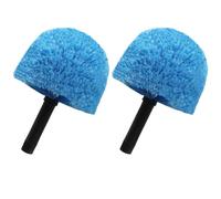 Blue Twist-On Cobweb Duster Head Brush - Efficient Indoor & Outdoor Spider Web Cleaning Solution - Fits Standard Acme Threaded Poles - Durable & Versatile Spider Web Cleaner Duster Brush Head Only (2)