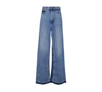 Blue Two-Tone Wash Straight Leg Jeans - female - Stella McCartney - Wide Jeans - Blue - W26 - Jeans W26