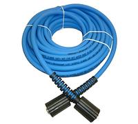 Blue UBERFLEX Kink Resistant Pressure Washer Hose 1/4" x 30' 3,100 PSI with (2) 22MM