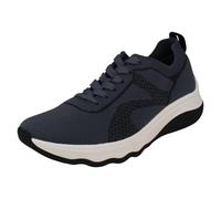 Clarks Ladies Clarks Lace Up Trainer Circuit Tie - Denim Blue Knit - UK 5.5