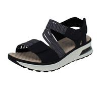 (Blue, UK 5) Ladies Rieker Strappy Wedge Sandals 65671