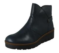 (Blue, UK 6) Ladies Rieker Fleece Lined Ankle Boots X9164