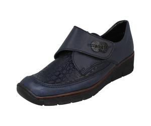 (Blue, UK 6) Rieker Ladies Everyday Casual Shoes 537C0