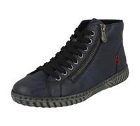 (Blue, UK 7.5) Ladies Rieker Fleeced Lined Ankle Boots N0921