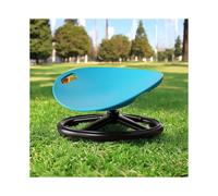 (Blue) UK Plastic Rotating Sensory Chair with Oval Egg Shell Design, Upgraded Non-Slip Base, Office , Training Rehabilitation Equipment